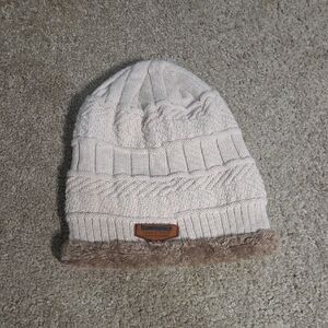 Cozy Knit Beanie with Faux Fur Trim